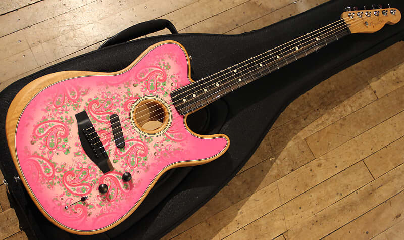 

Fender Limited Edition American Acoustasonic Telecaster Pink Paisley