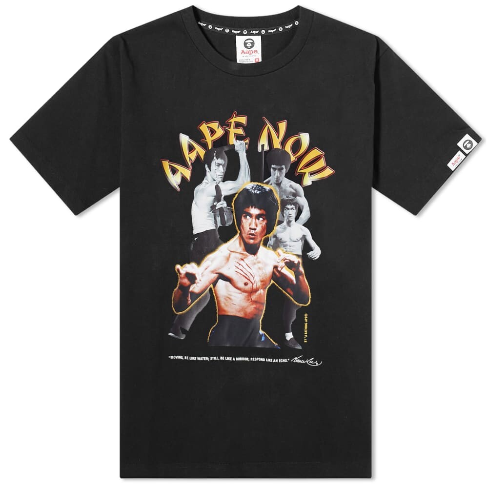 

Футболка AAPE x Bruce Lee By A Bathing Ape Boxy Tee, Серый