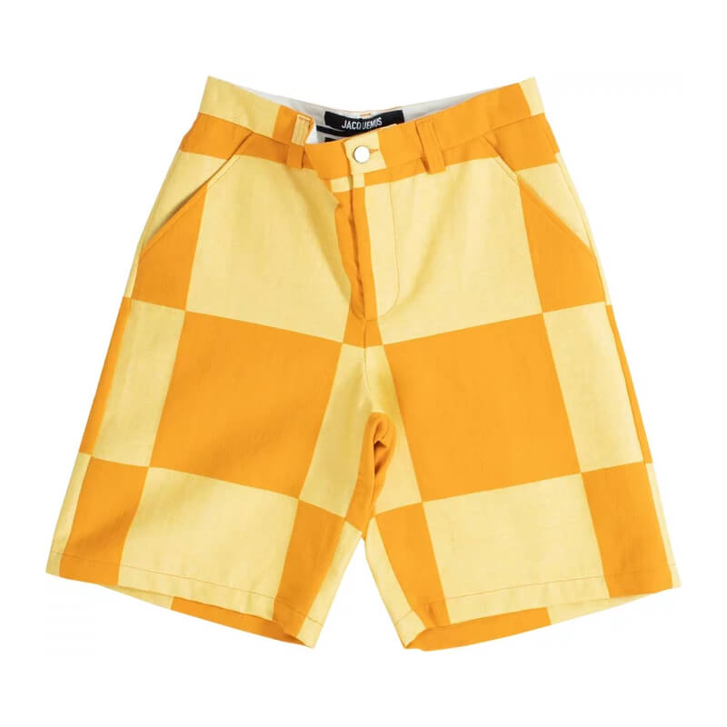 Шорты Jacquemus Le Short Tecido Check, желтый шорты koton средняя посадка карманы размер m оранжевый