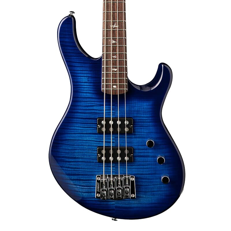 

PRS SE Kingfisher Bass Faded Blue Wrap Around Burst с сумкой для переноски PRS SE Kingfisher Bass With Gig Bag