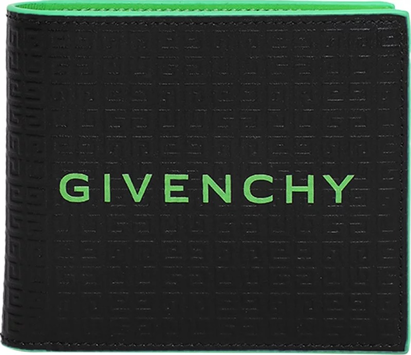 Кошелек Givenchy Logo Bifold, черный/зеленый кошелёк playstation 2 logo bifold