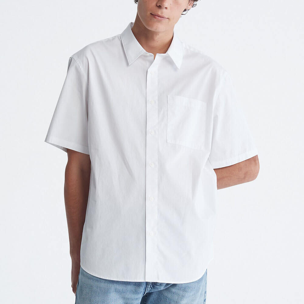 

Рубашка Calvin Klein Solid Pocket Short Sleeve Easy, белый