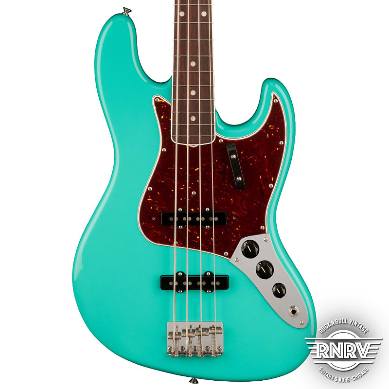 Fender American Vintage II 1966 Jazz Bass, накладка на гриф из палисандра, зеленая морская пена Fender American II Jazz Bass, Rosewood Fingerboard,