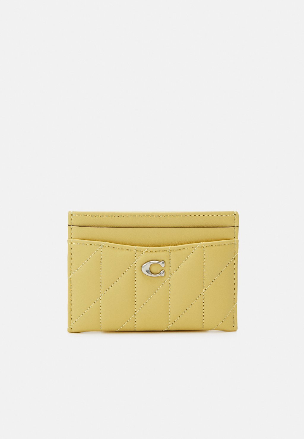Кошелек ESSENTIAL QUILTED PILLOW CARD CASE Coach, цвет light yellow
