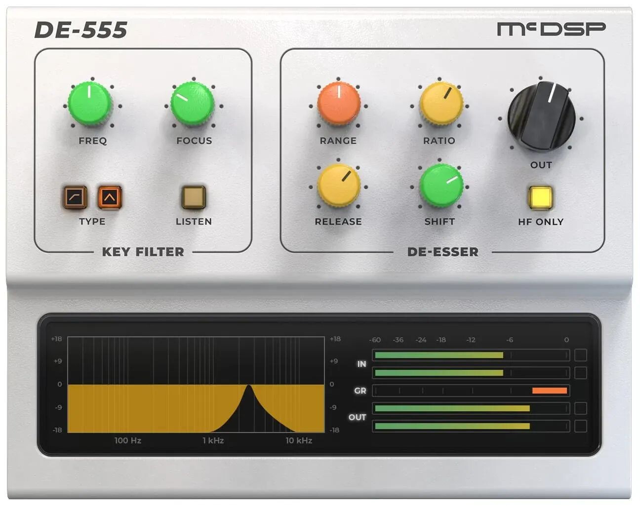

Плагин McDSP DE555 De-esser HD v7