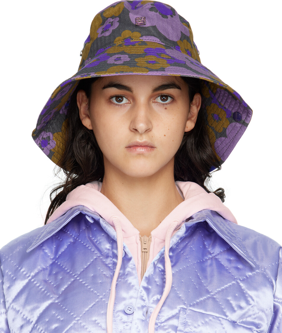 

Пурпурная панама с цветком Acne Studios