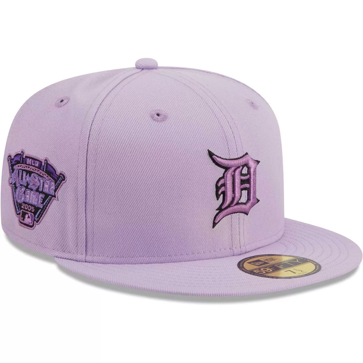 

Мужская приталенная шляпа New Era лавандового цвета Detroit Tigers 59FIFTY