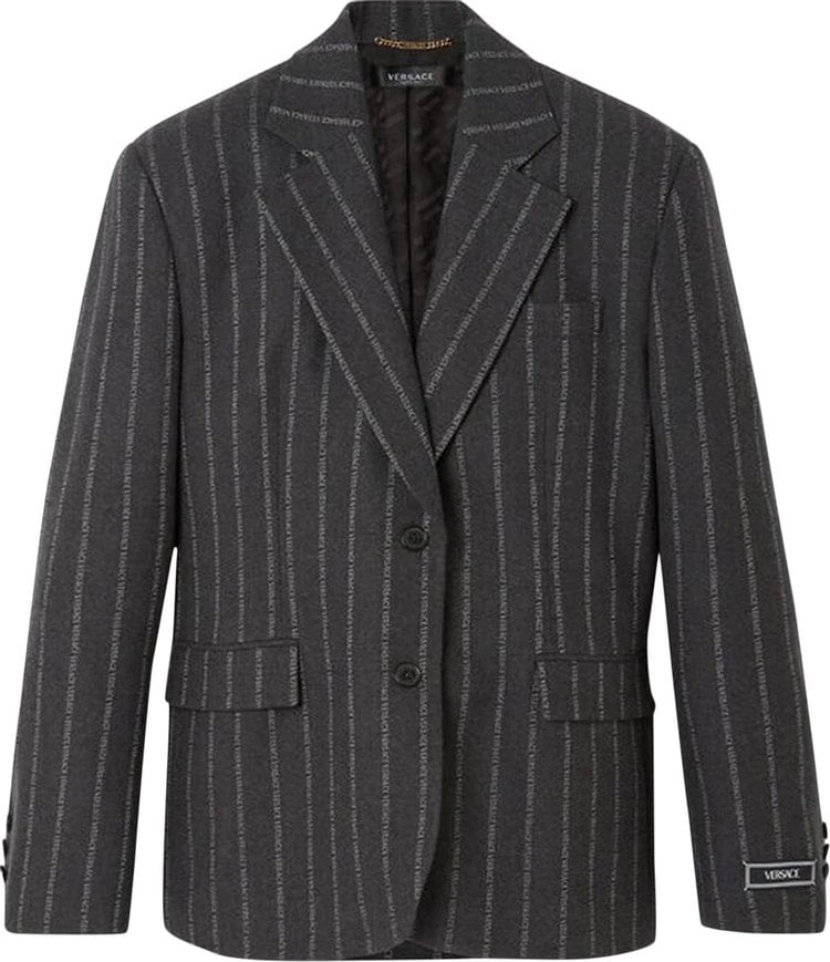 

Куртка Versace Informal Pinstripe Jacket Medium Grey, серый