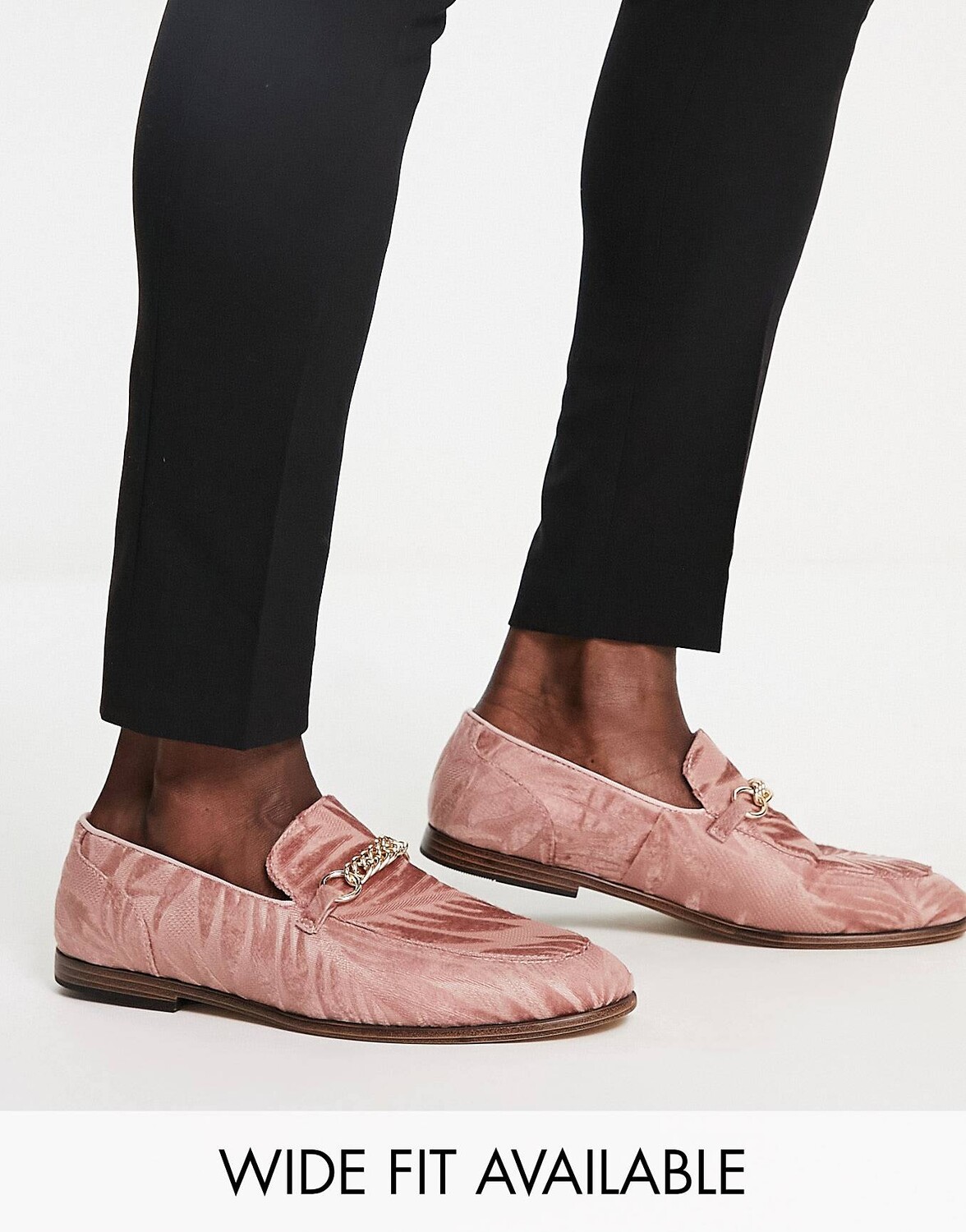 

Розовые бархатные лоферы ASOS DESIGN, Розовый