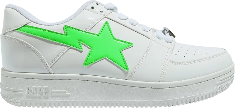 

Кроссовки The Weeknd x XO Bapesta Low M2 White Neon Green, белый