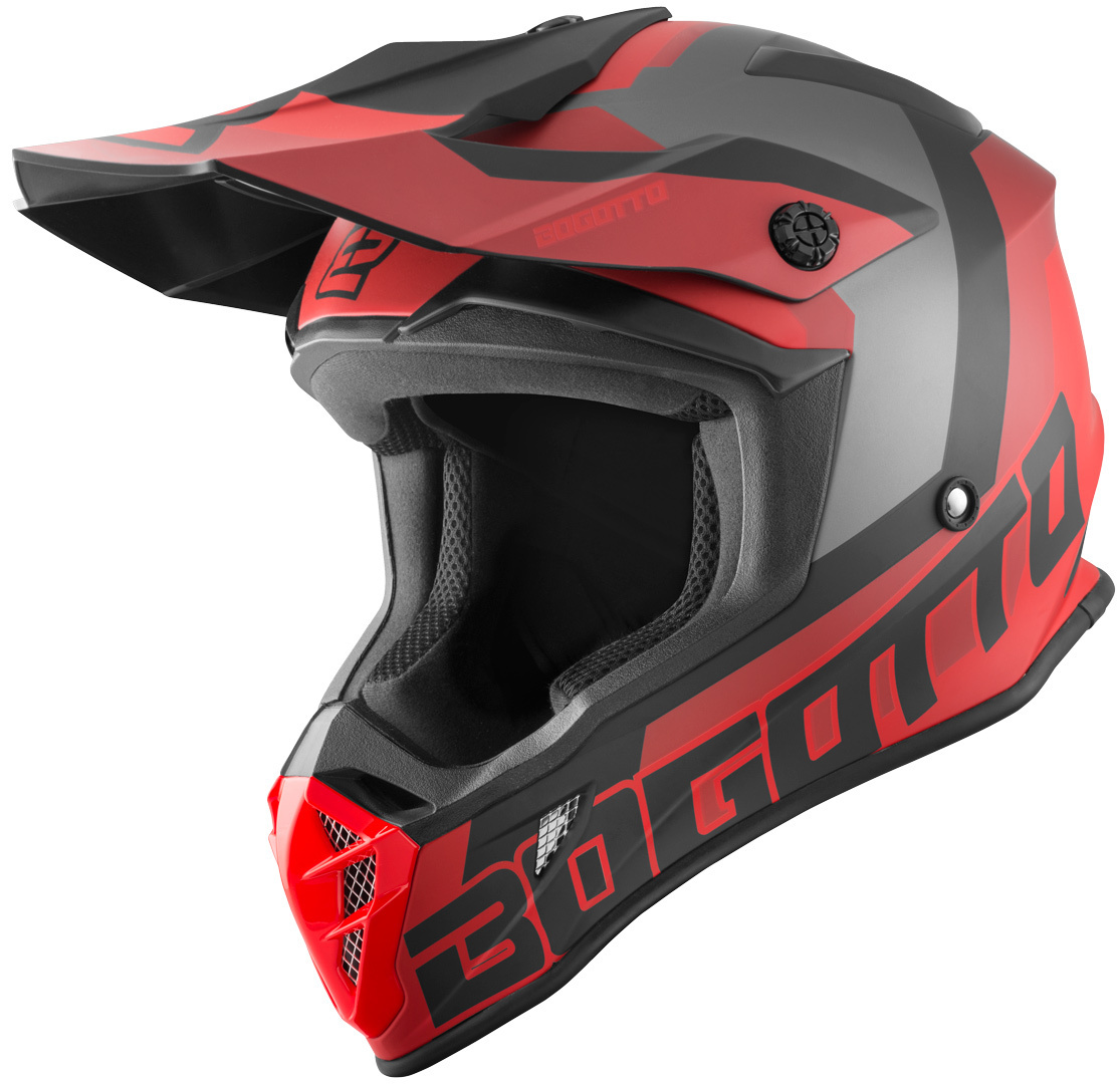 Шлем Bogotto V332 Unit со съемной подкладкой, красный