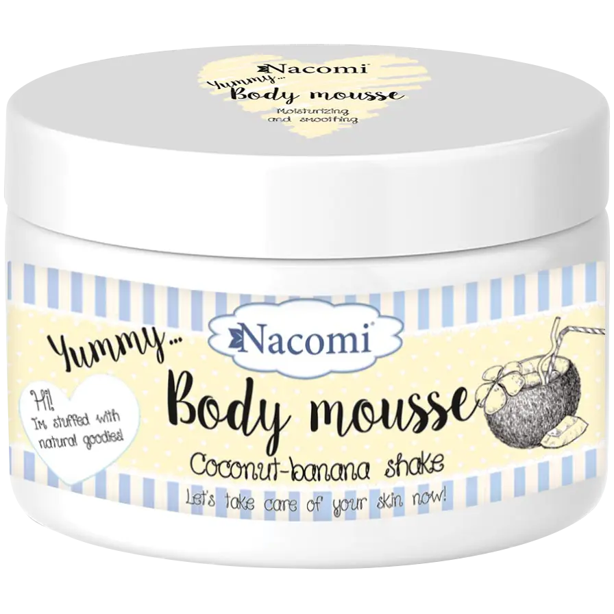 

Nacomi Coconut Banana Shake Мусс для тела «Кокосово-банановый коктейль», 180 мл