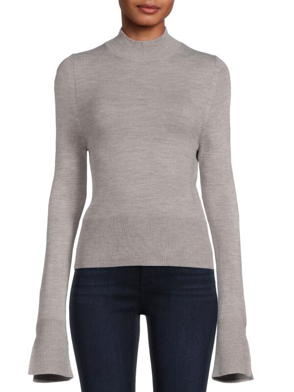 

Свитер с разрезом на рукаве French Connection Dove grey
