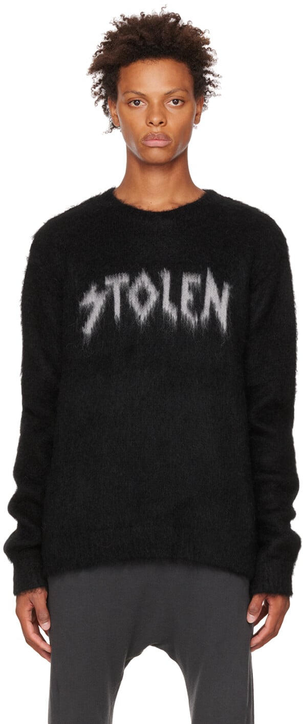 

Эксклюзивный черный свитер SSENSE из темного металла Stolen Girlfriends Club