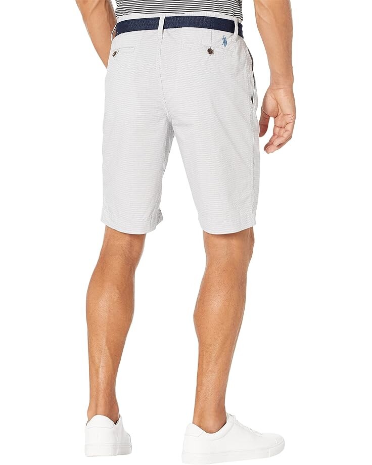 

Шорты U.S. POLO ASSN. Belted Hartford Stripe Shorts, цвет Club Navy