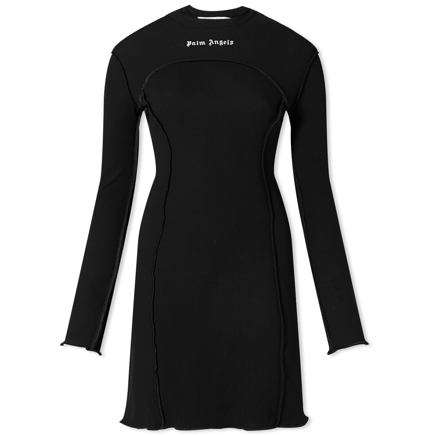 

Платье Palm Angels Logo Rib Mini, черный