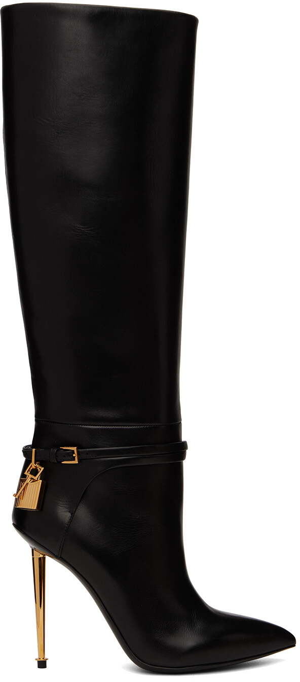 

Черные ботинки с навесным замком TOM FORD