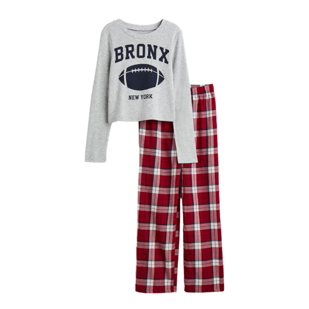 

Пижама H&M Check, серый