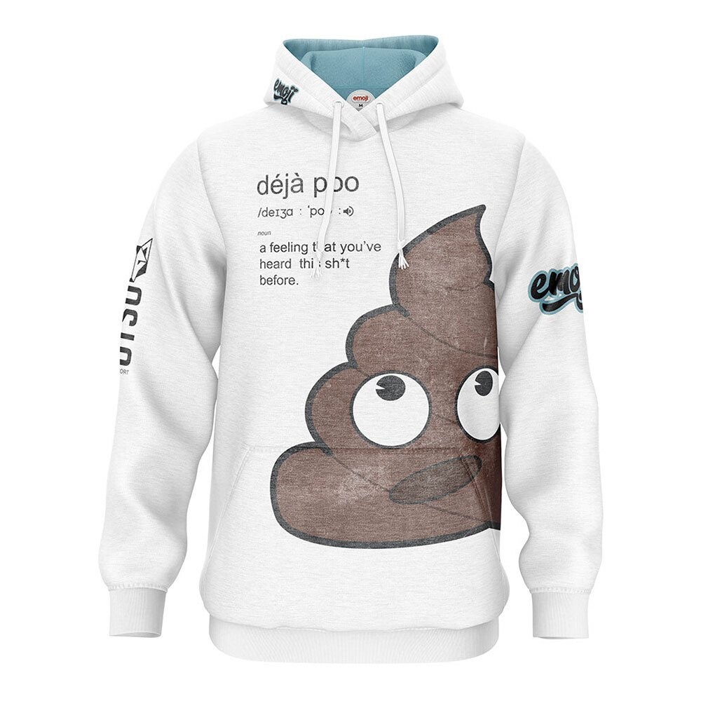 

Худи Otso Emoji Déjà Poo, белый