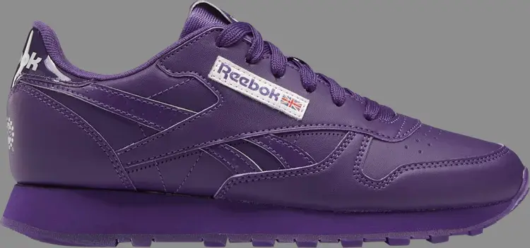 

Кроссовки popsicle x classic leather big kid 'purple emperor' Reebok, фиолетовый