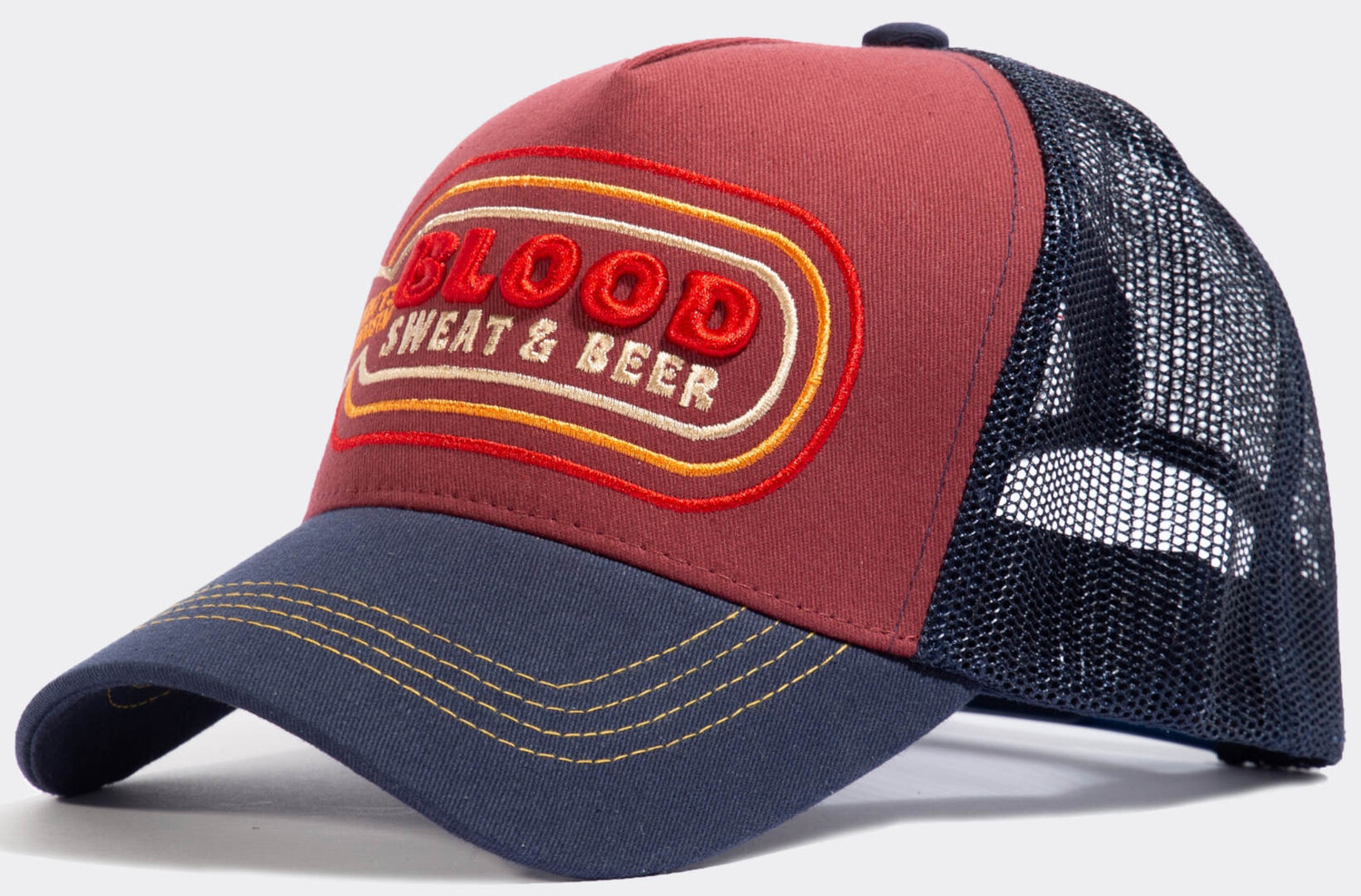 

Кепка King Kerosin Blood Trucker, красный/синий/черный