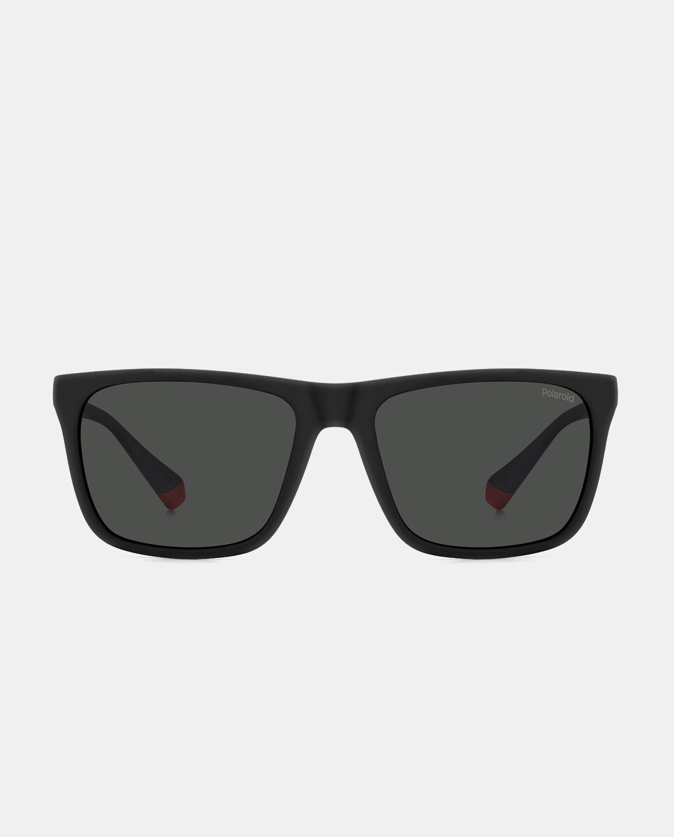 Черные прямоугольные солнцезащитные очки-унисекс с поляризационными линзами Polaroid Originals, черный