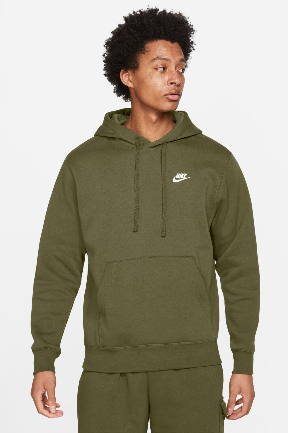 

Клубный пуловер с капюшоном Nike, зеленый