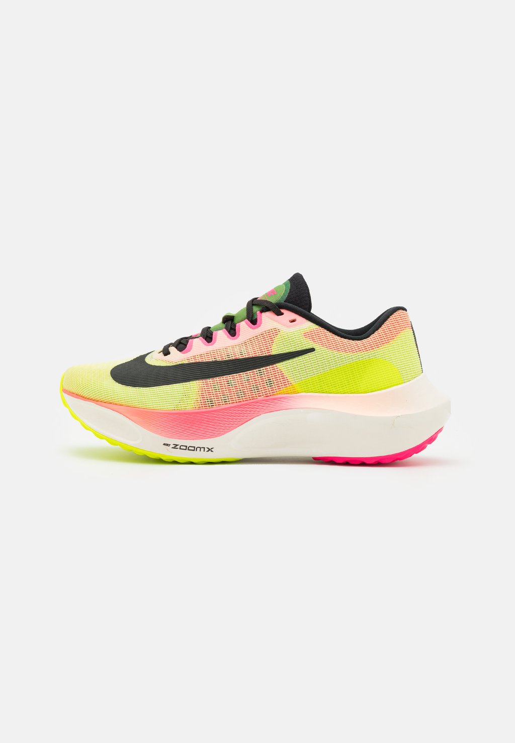 кроссовки нейтрального цвета Zoom Fly 5 Prm Hkne Unisex Nike, цвет luminous green/black/volt/lime blast/hyper pink/sail цена и фото