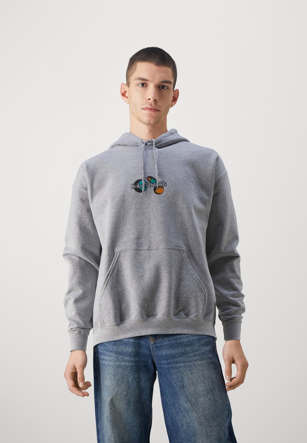 

Толстовка SOLAR SYSTEM HOODIE UNISEX BDG Urban Outfitters, цвет grey marl