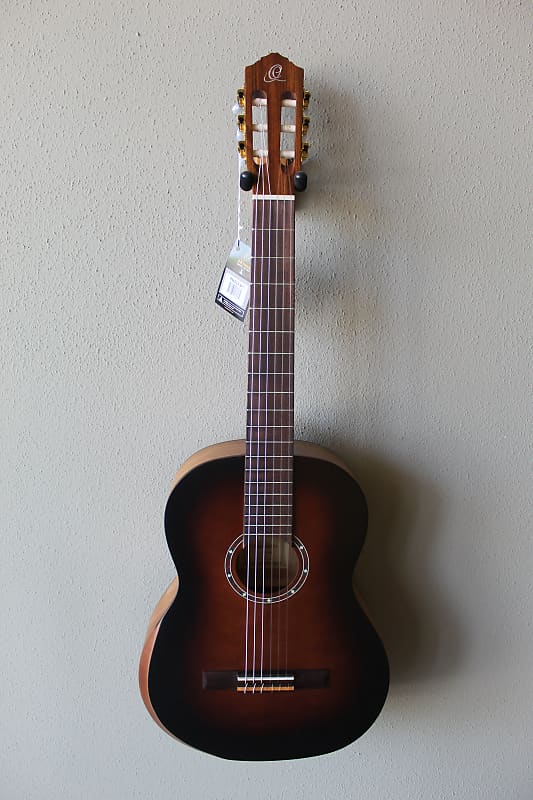 Акустическая гитара Brand New Ortega R55DLX-BFT Family Series Pro Nylon String Classical Guitar with Gig Bag цена и фото