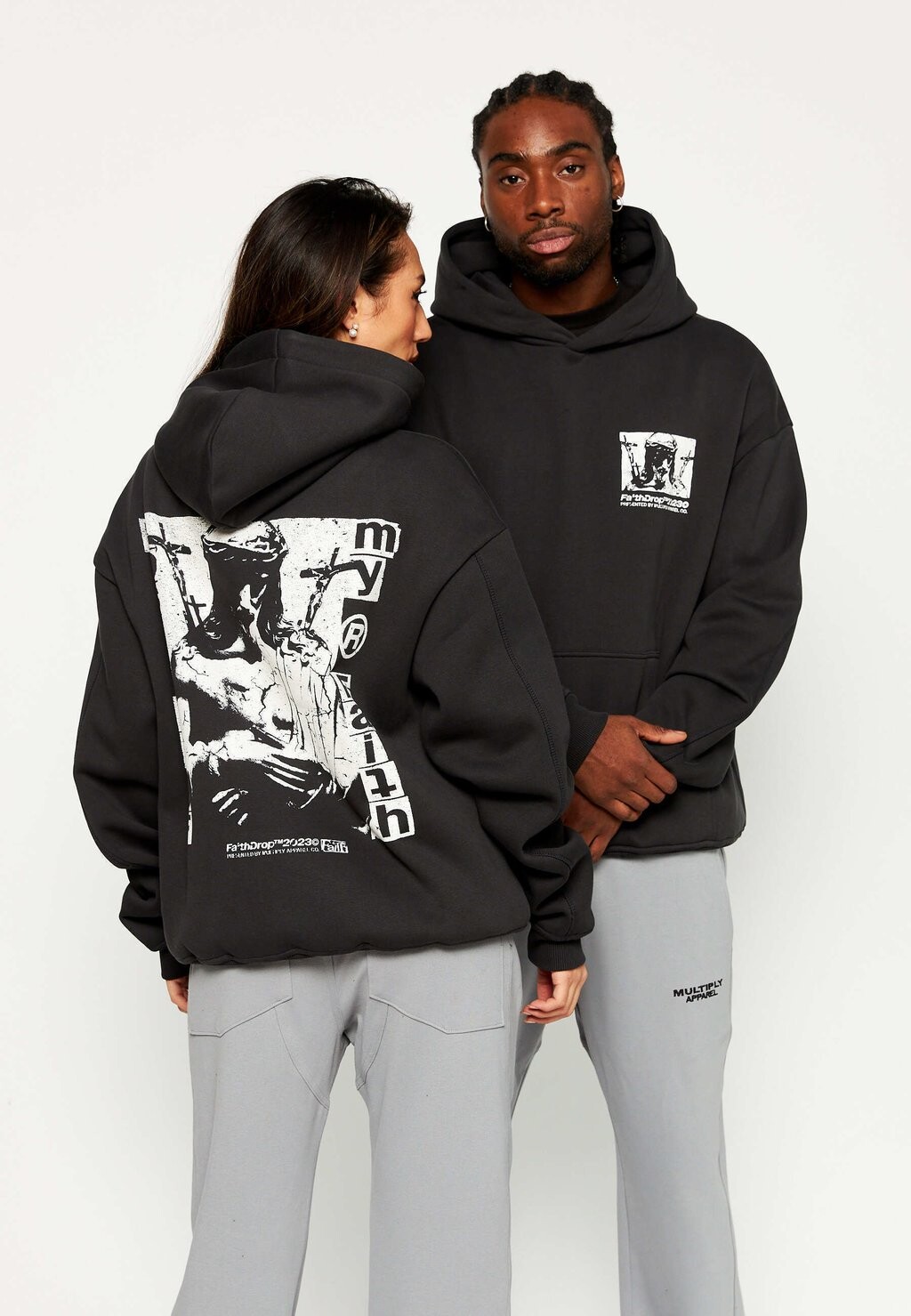 

Толстовка Oversize Heavy Burden Multiply Apparel, цвет black soda washed
