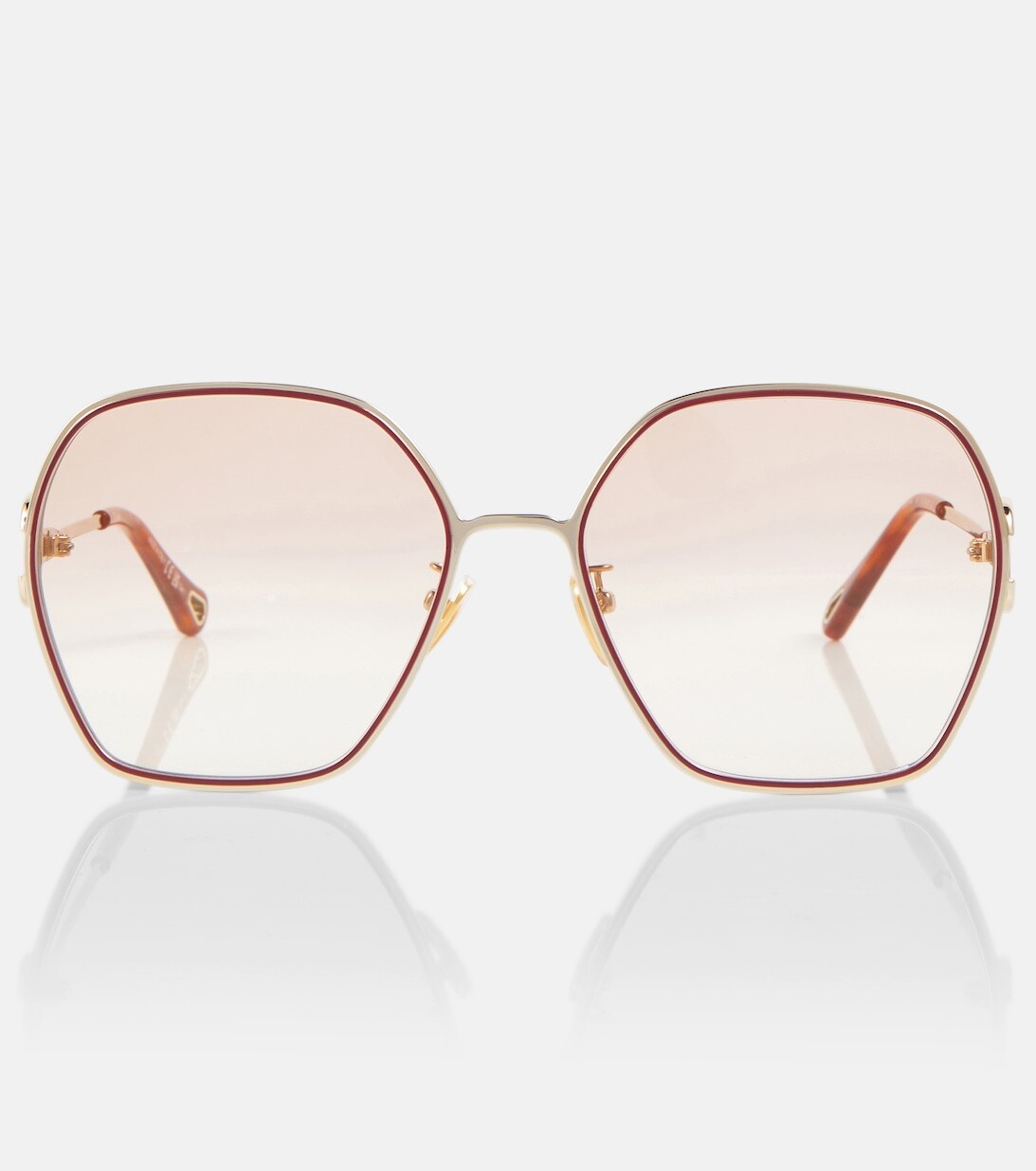 

Солнцезащитные очки в массивной оправе Austin Chloé, золотой