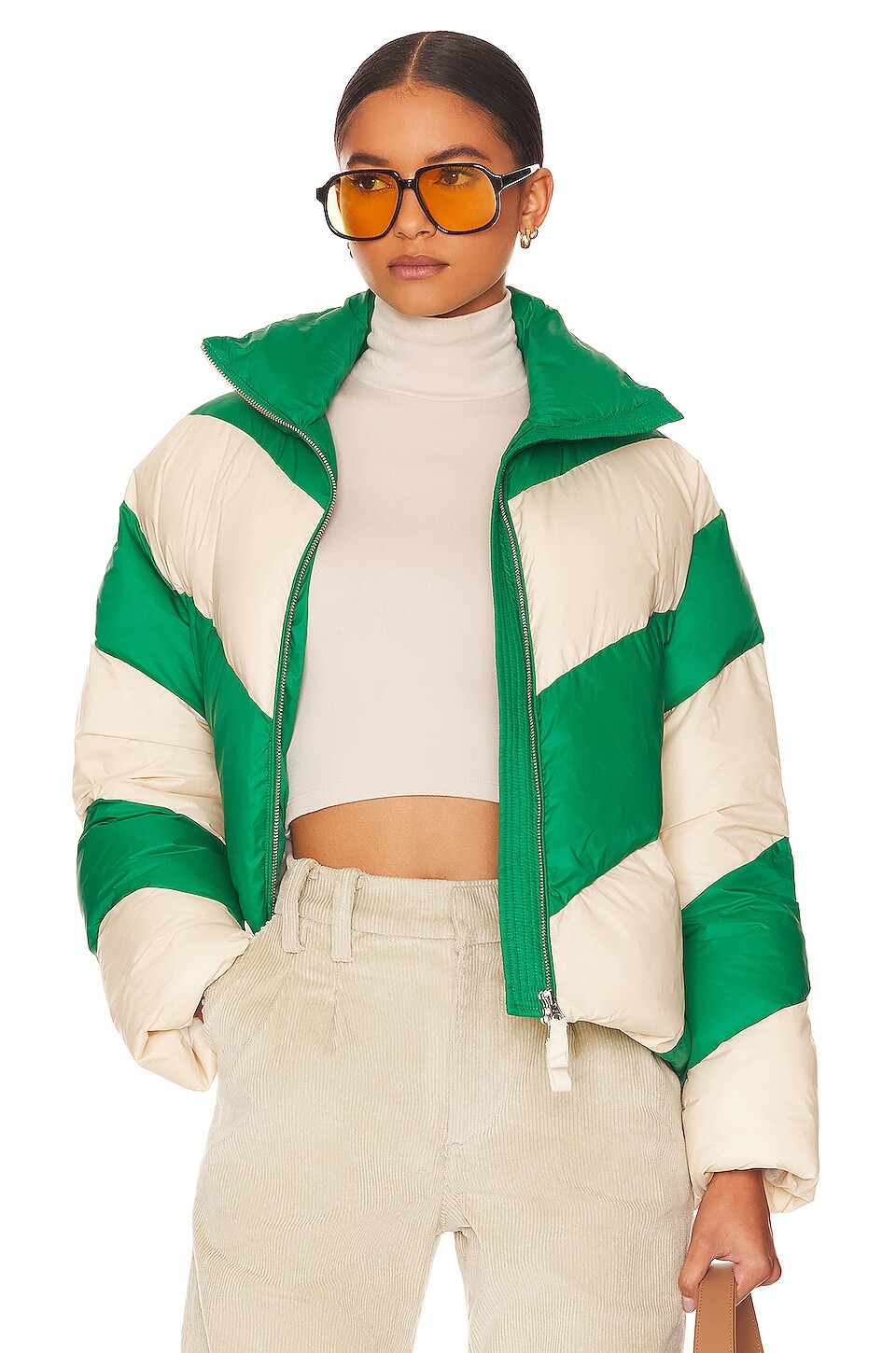 

Пуховик L'Academie Wylee, цвет Green & Ivory