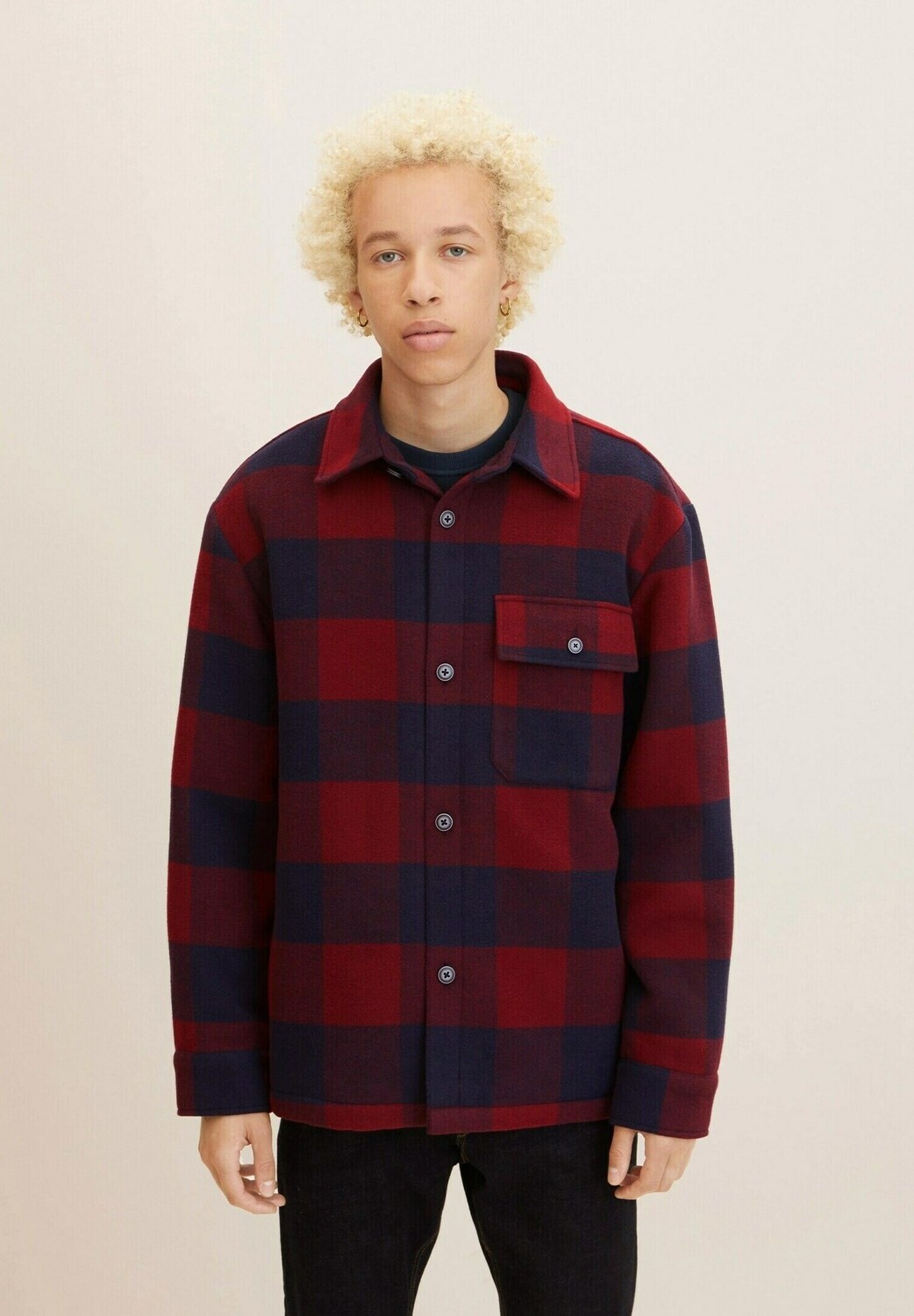 

Пальто короткое Tom Tailor Denim, бордовый