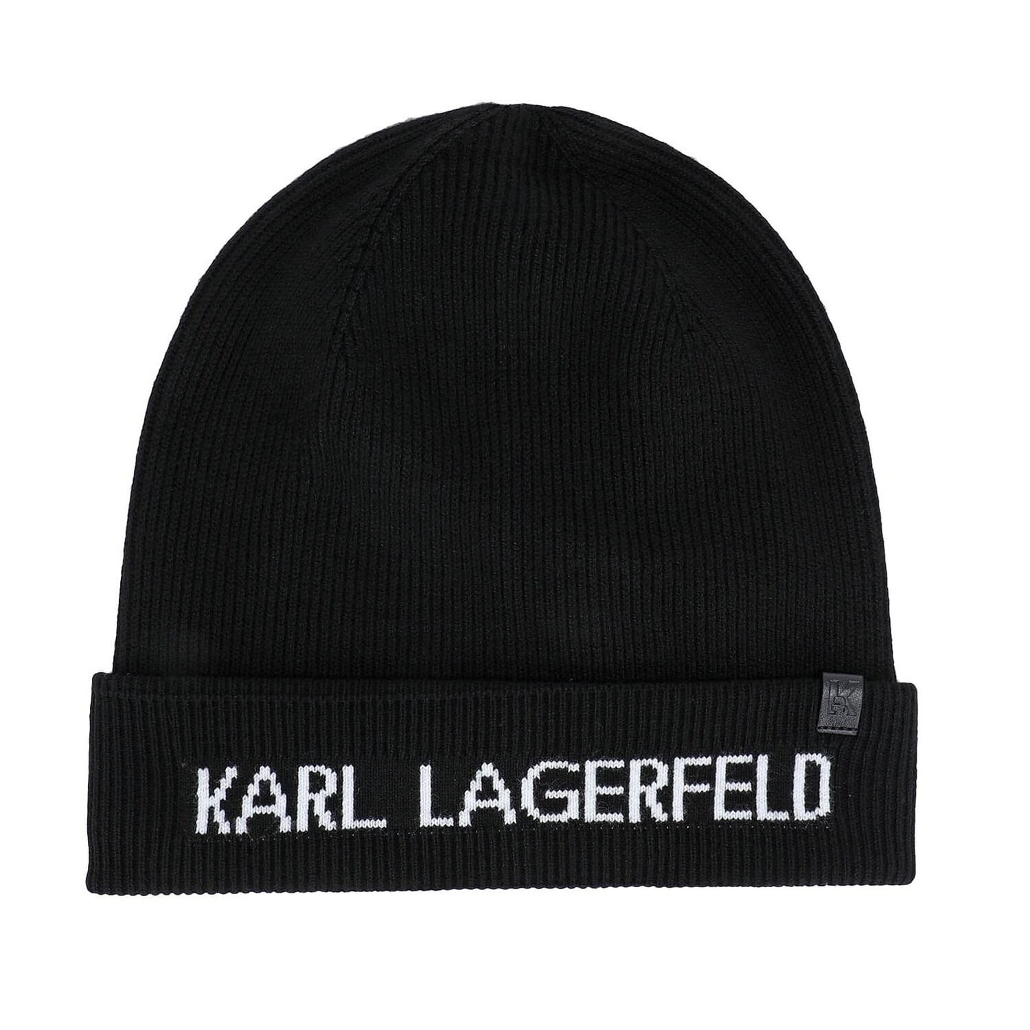 

Вязанная шапка Karl Lagerfeld K/studio Print Beanie, черный