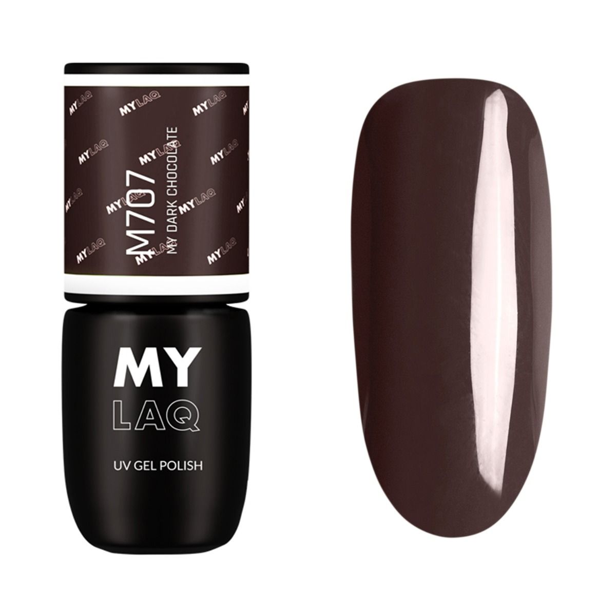 Mylaq гибридный лак для ногтей, My Dark Chocolate