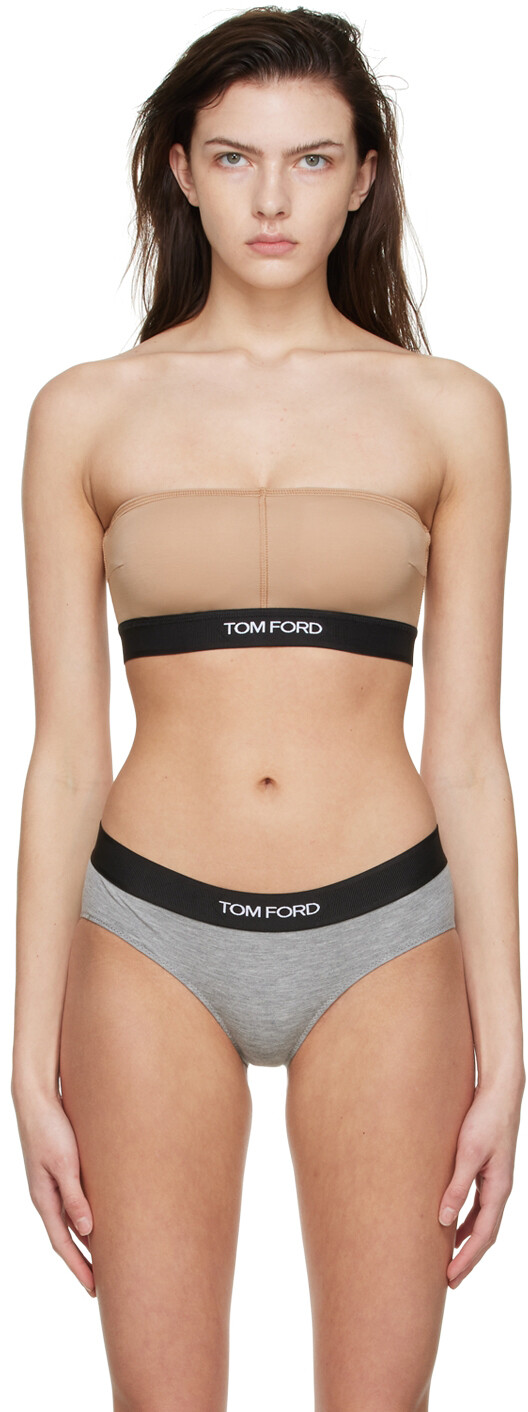 

Бежевый бюстгальтер из модала TOM FORD