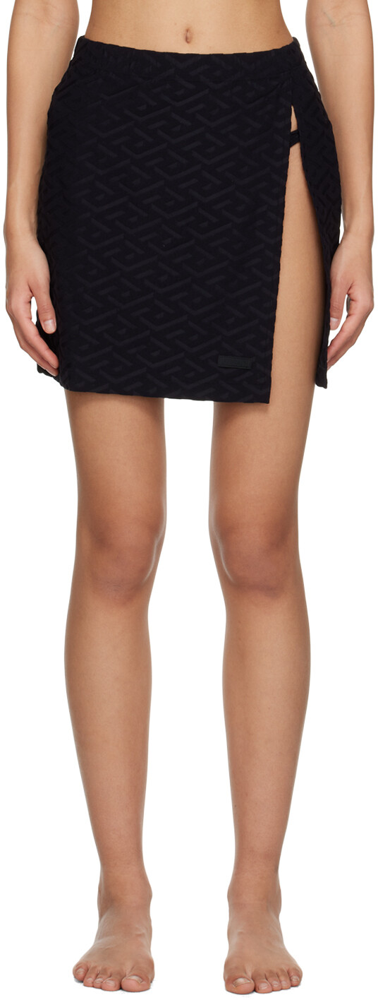 

Черная накидка 'La Greca' Versace Underwear