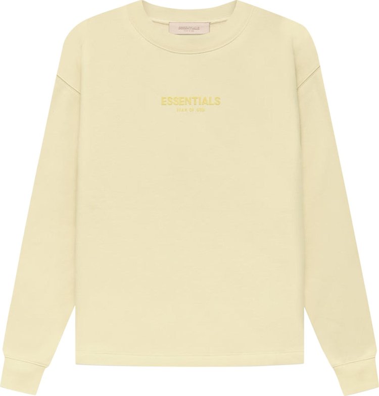 Толстовка Fear of God Essentials Relaxed Crewneck 'Canary', кремовый - фото