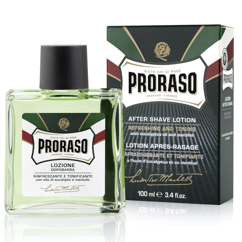 цена Proraso Green освежающий лосьон после бритья, 100 мл