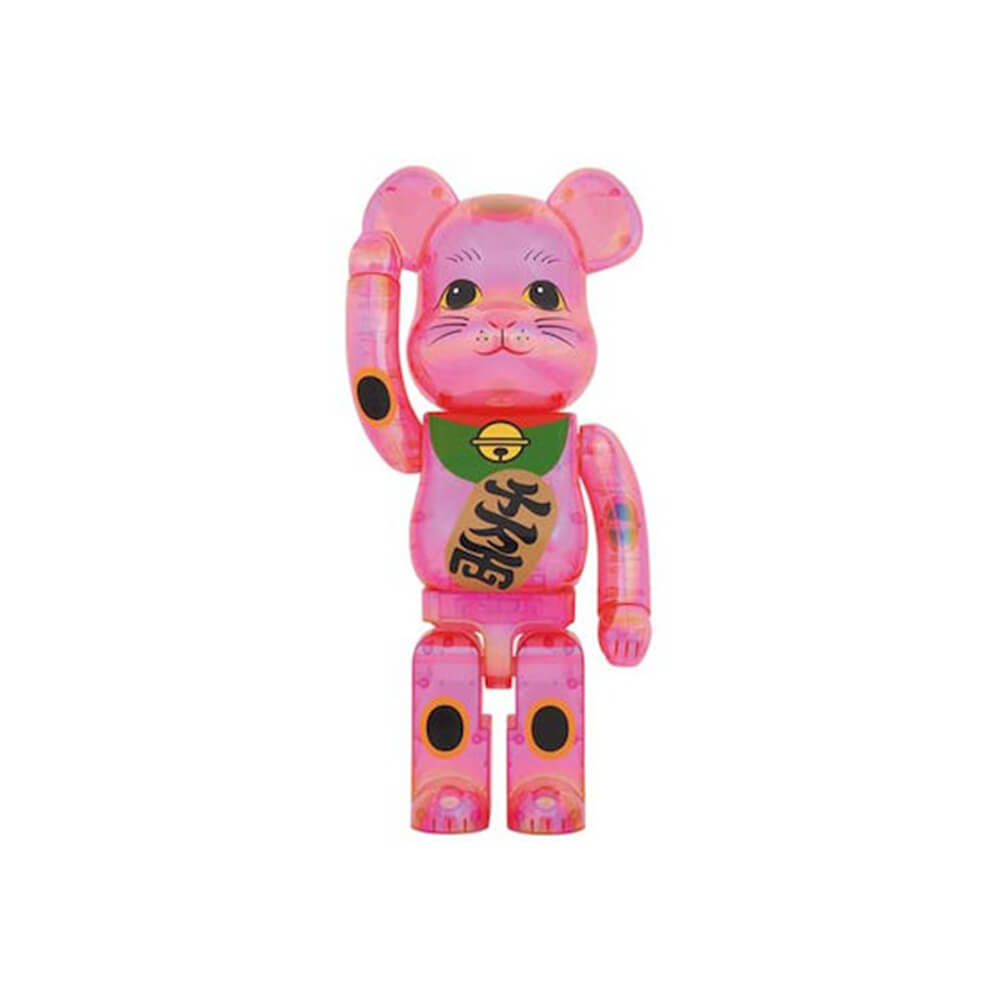 Фигурка Bearbrick Maneki Neko 1000%, розовый фигура bearbrick medicom toy oasis knebworth 1996 liam gallagher 1000%