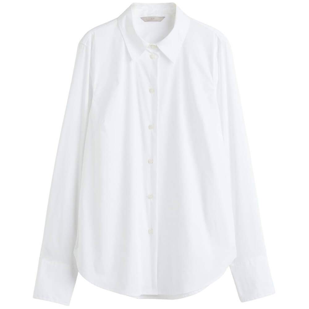 Рубашка H&M Cotton-blend, белый рубашка h