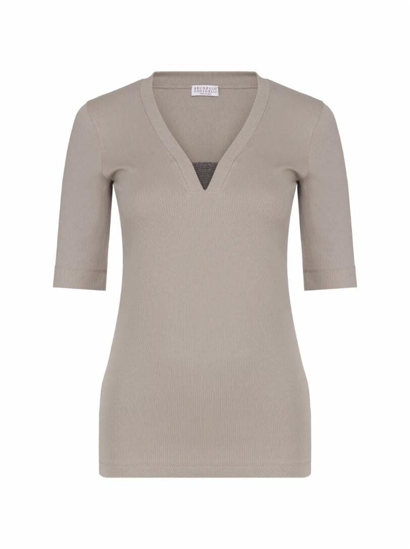 

Трикотажный топ с цепью мониль Brunello Cucinelli