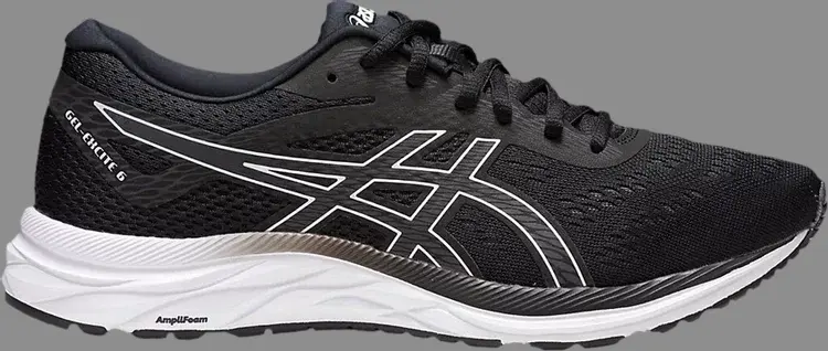 

Кроссовки gel excite 6 'black white' Asics, черный