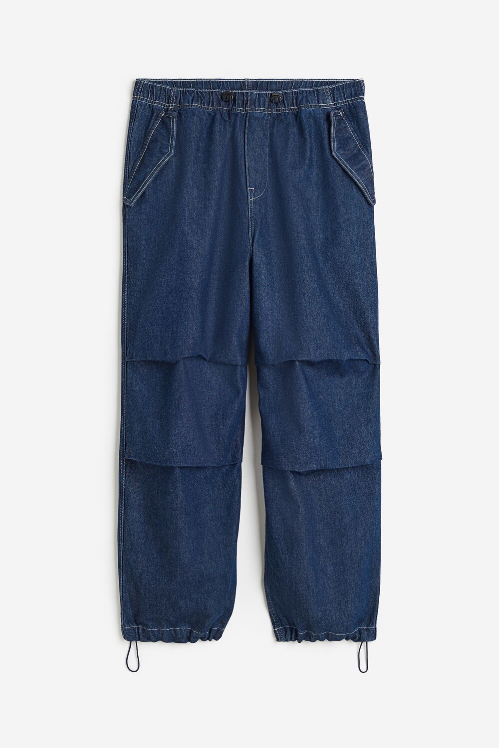 

Джинсы H&M Loose Fit Parachute, темно-синий