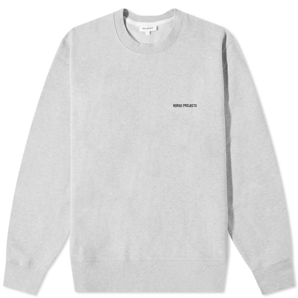 

Толстовка Norse Projects Arne Logo Crew Sweat, Серый, Толстовка Norse Projects Arne Logo Crew Sweat
