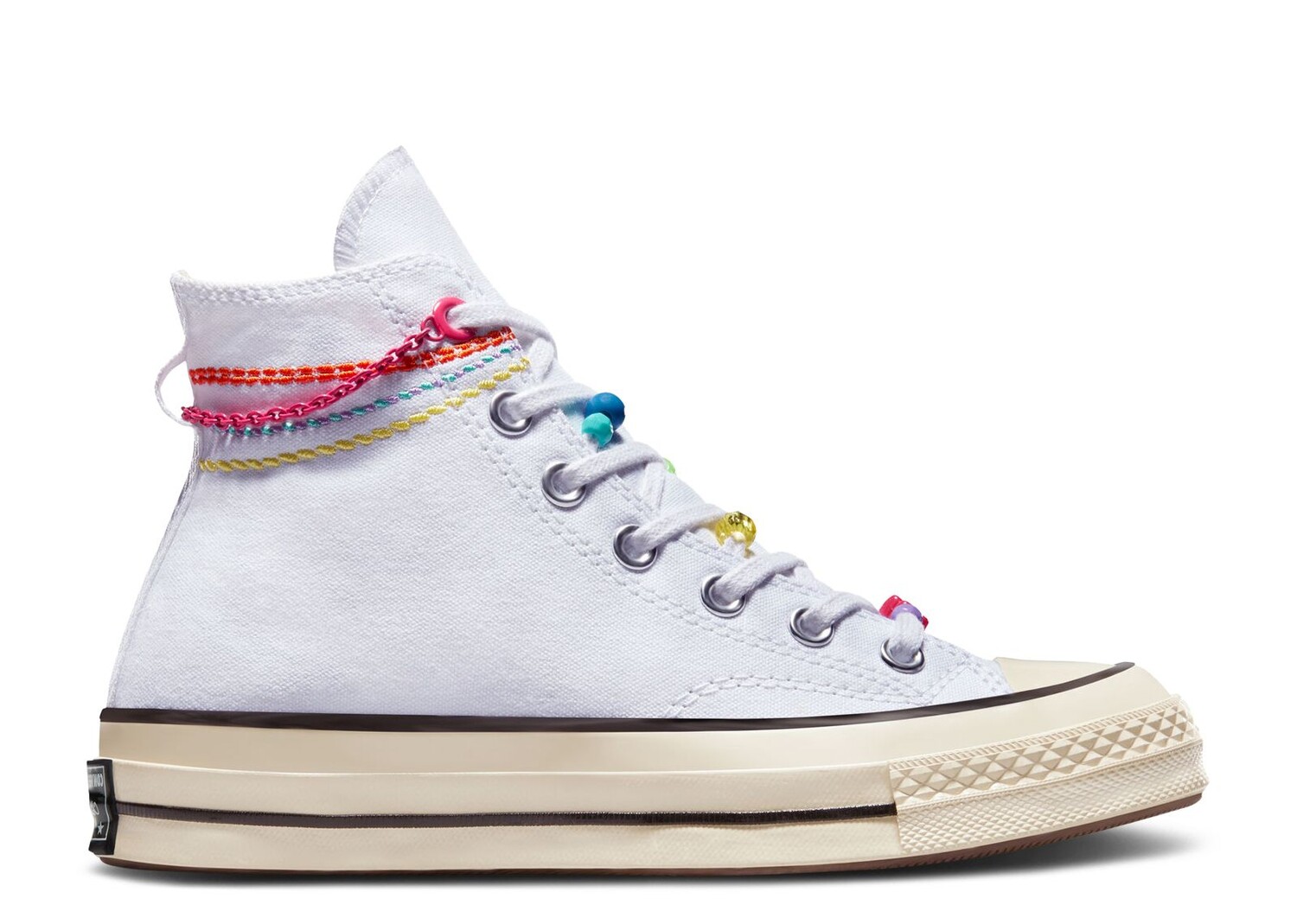 

Кроссовки Converse Wmns Chuck 70 High 'Embroidered Bracelet', белый