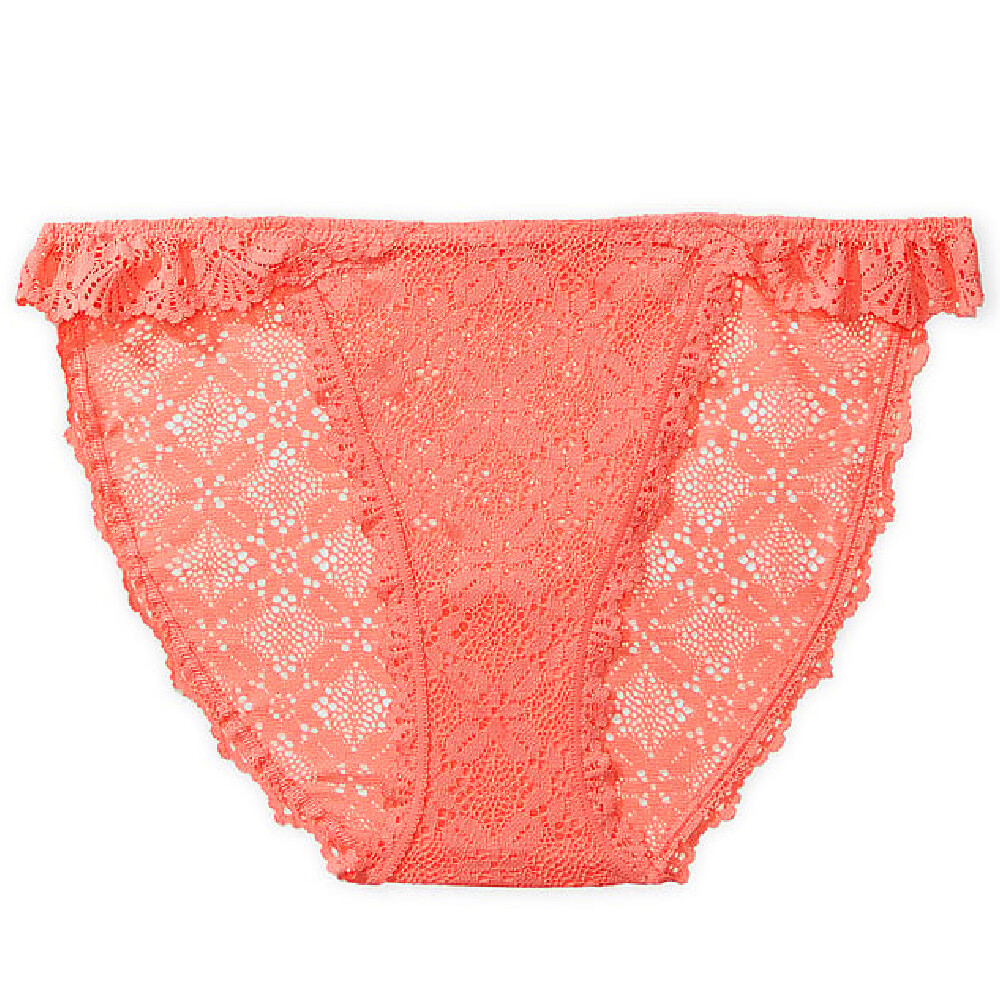 

Трусы Victoria's Secret The Lacie Lace String Bikini, оранжевый
