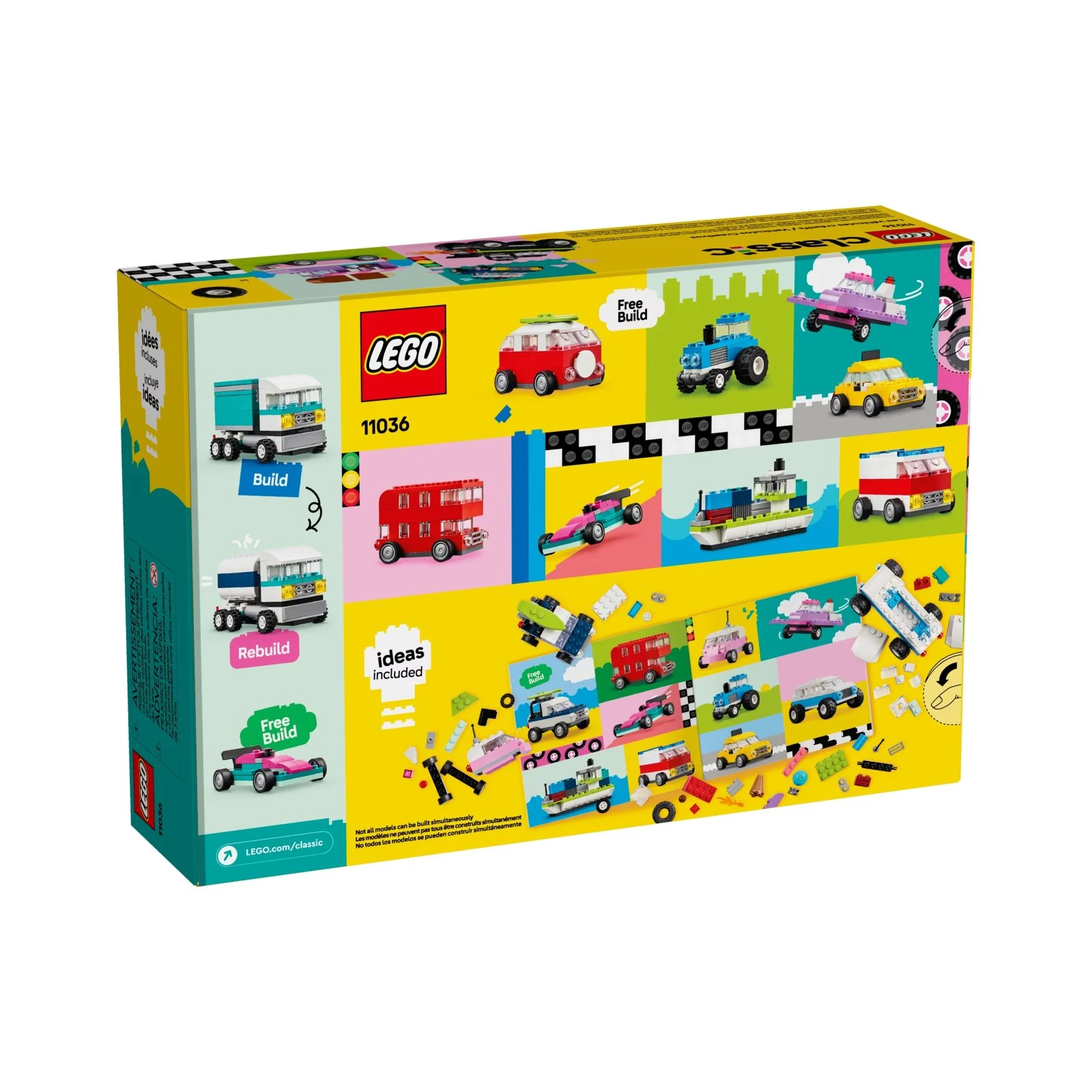 Конструктор Lego Classic Creative Vehicles 11036, 900 деталей