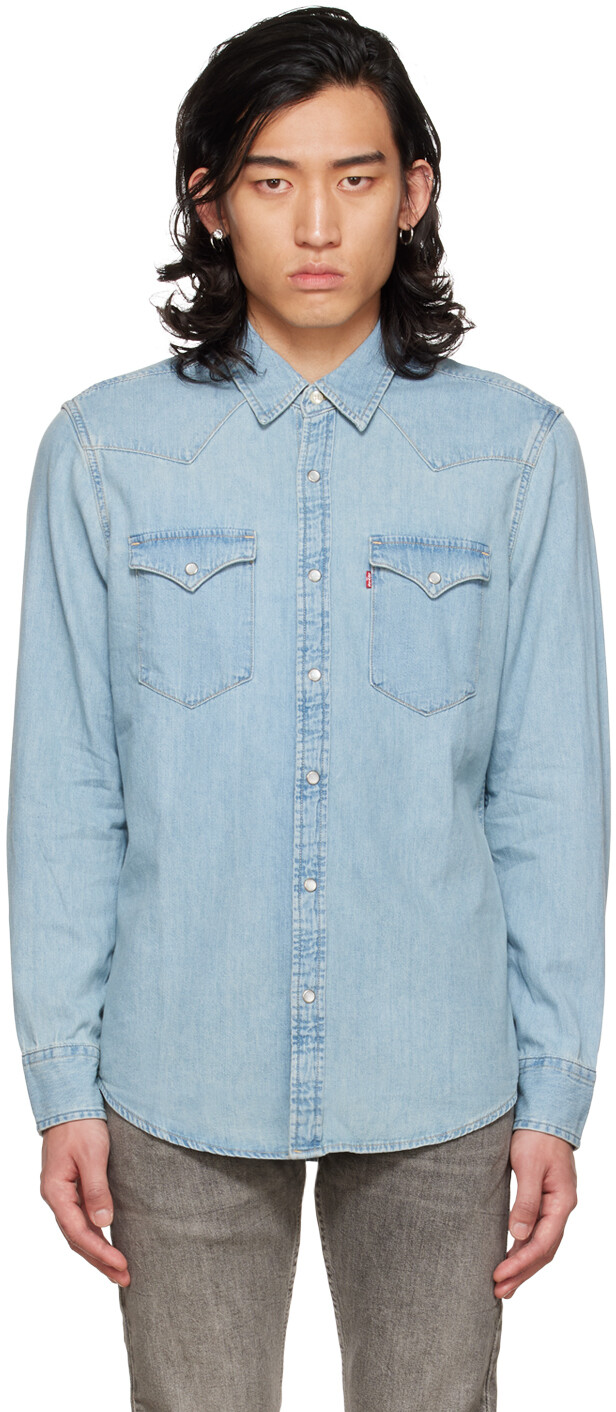 

Синяя джинсовая рубашка Barstow Western Levi's